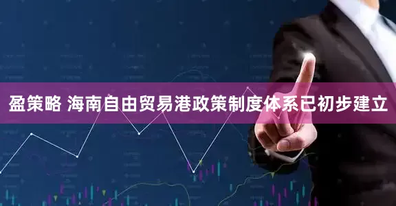 盈策略 海南自由贸易港政策制度体系已初步建立
